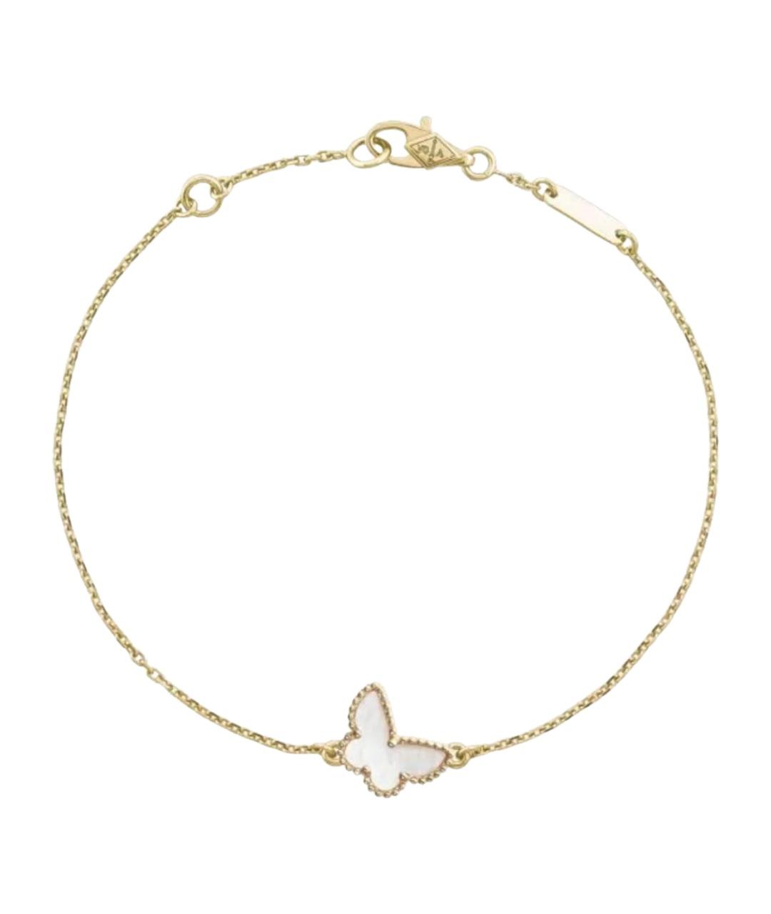 VAN CLEEF & ARPELS Белый браслет из желтого золота, фото 1