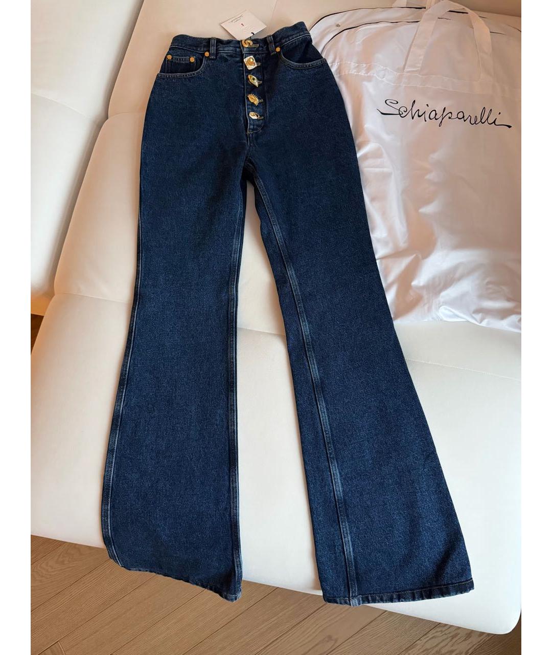 SCHIAPARELLI Темно-синий деним костюм с брюками, фото 3