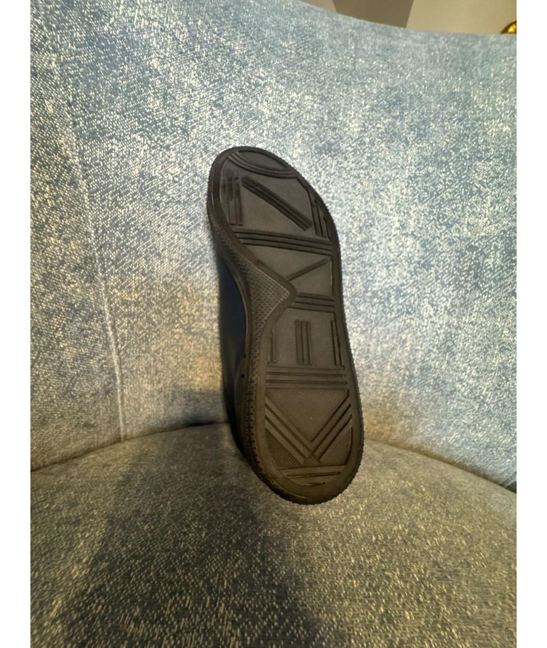 KENZO Темно-синие кожаные высокие ботинки, фото 8