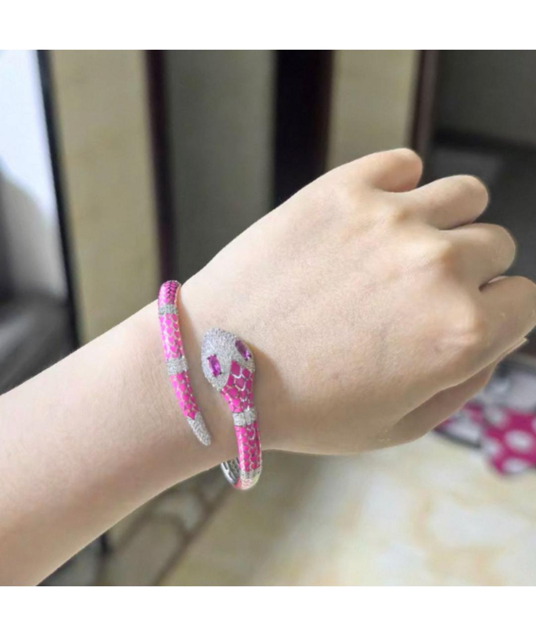 APM Monaco Розовый серебряный браслет, фото 5