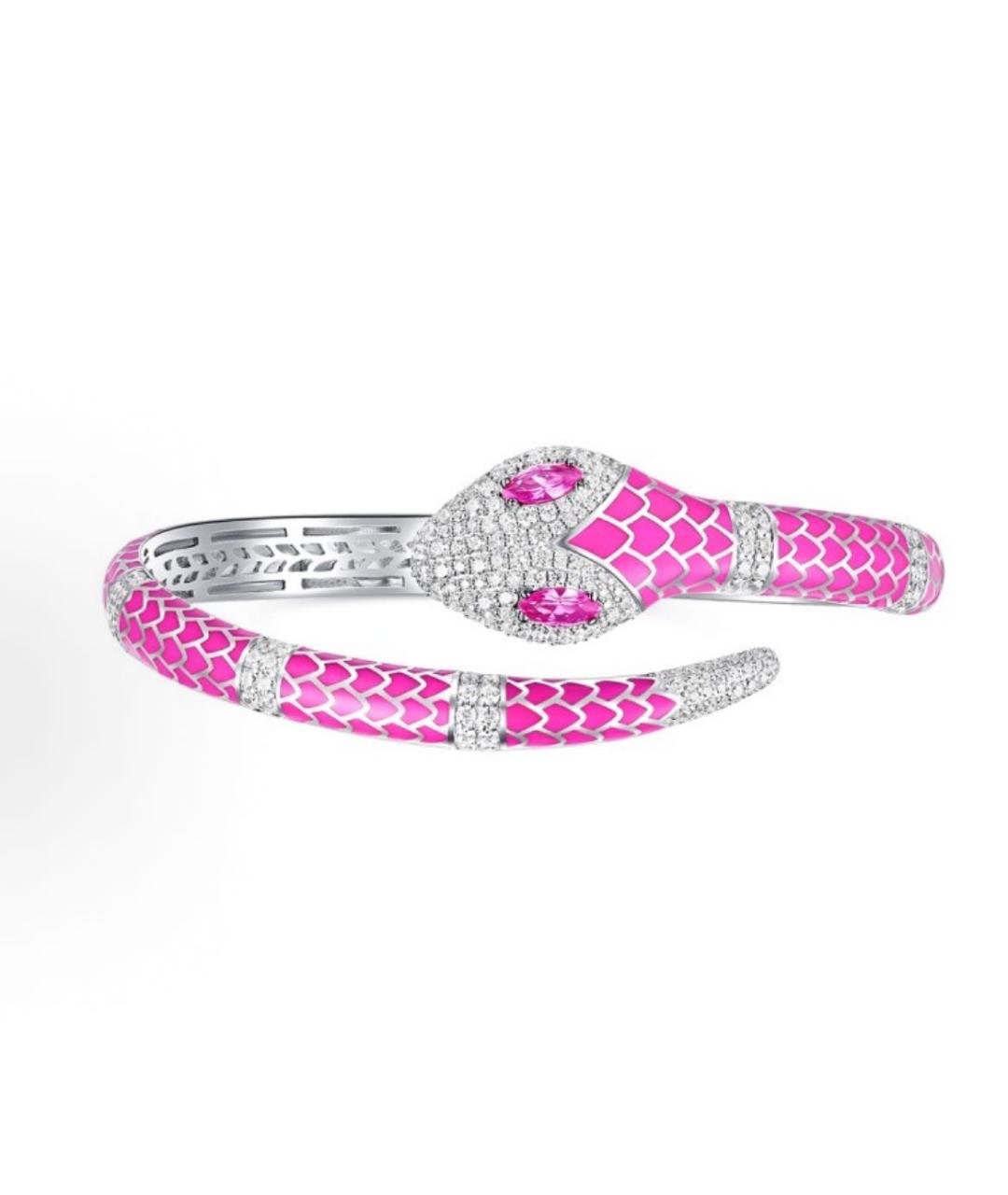 APM Monaco Розовый серебряный браслет, фото 6