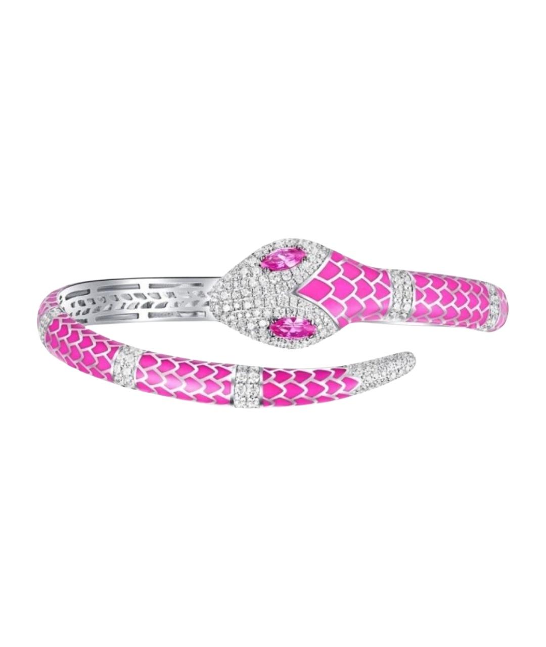 APM Monaco Розовый серебряный браслет, фото 1