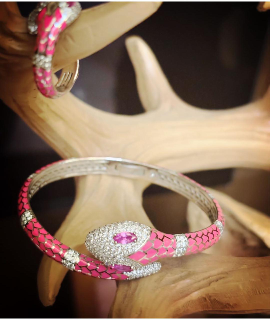 APM Monaco Розовый серебряный браслет, фото 4