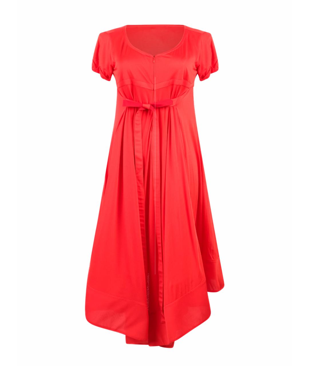 CELINE Красное вискозное вечернее платье, фото 1