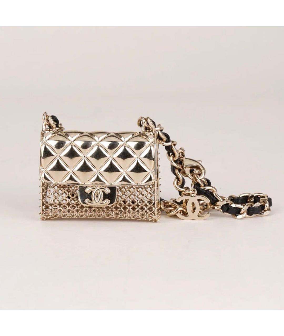 CHANEL Золотое металлическое колье, фото 9