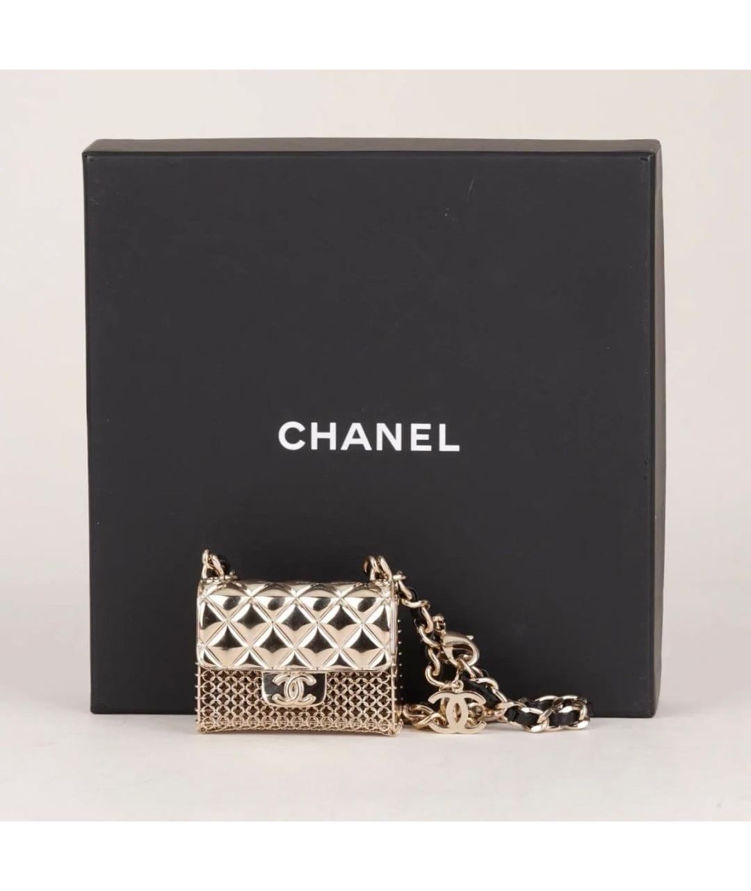 CHANEL Золотое металлическое колье, фото 2