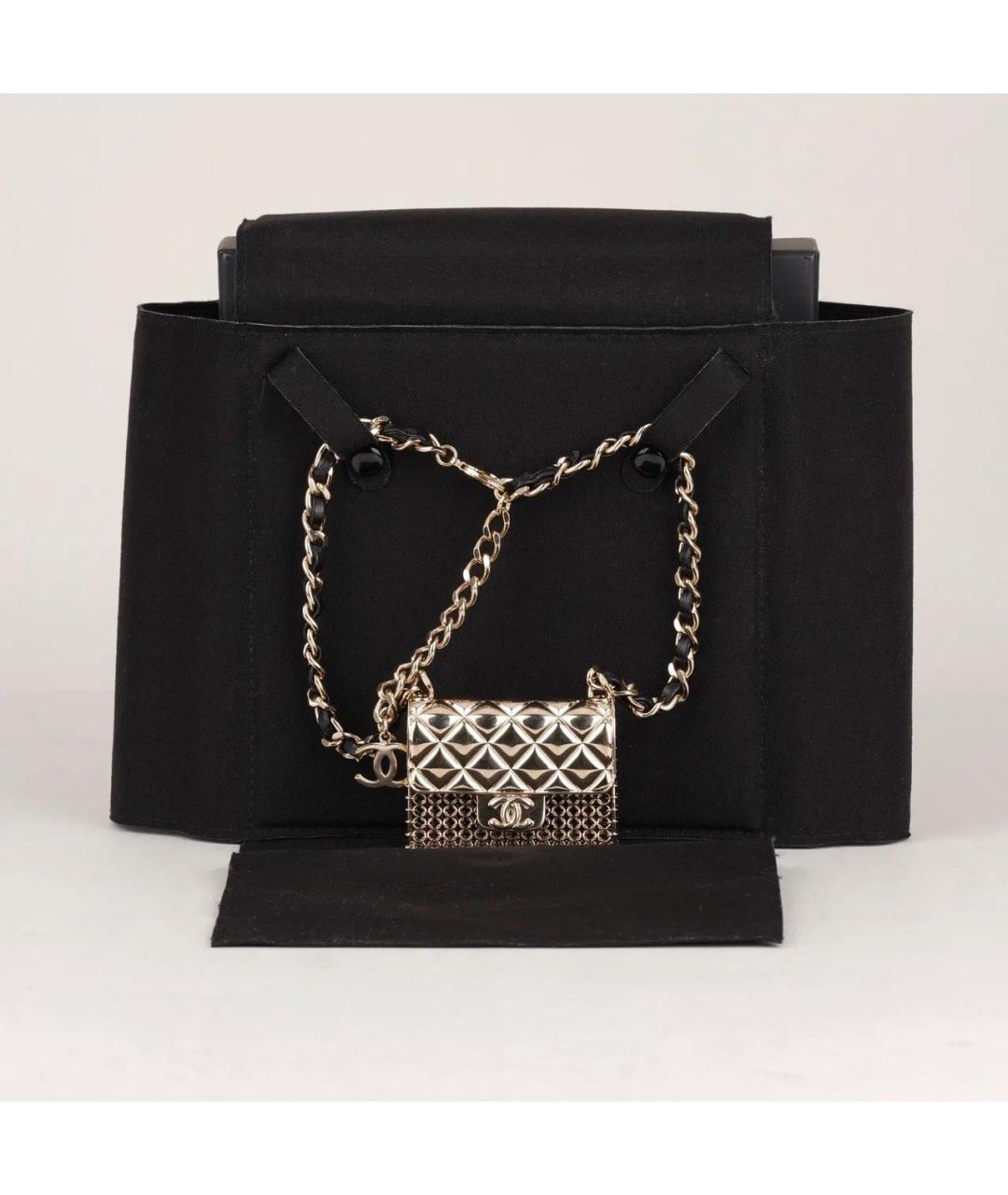 CHANEL Золотое металлическое колье, фото 3