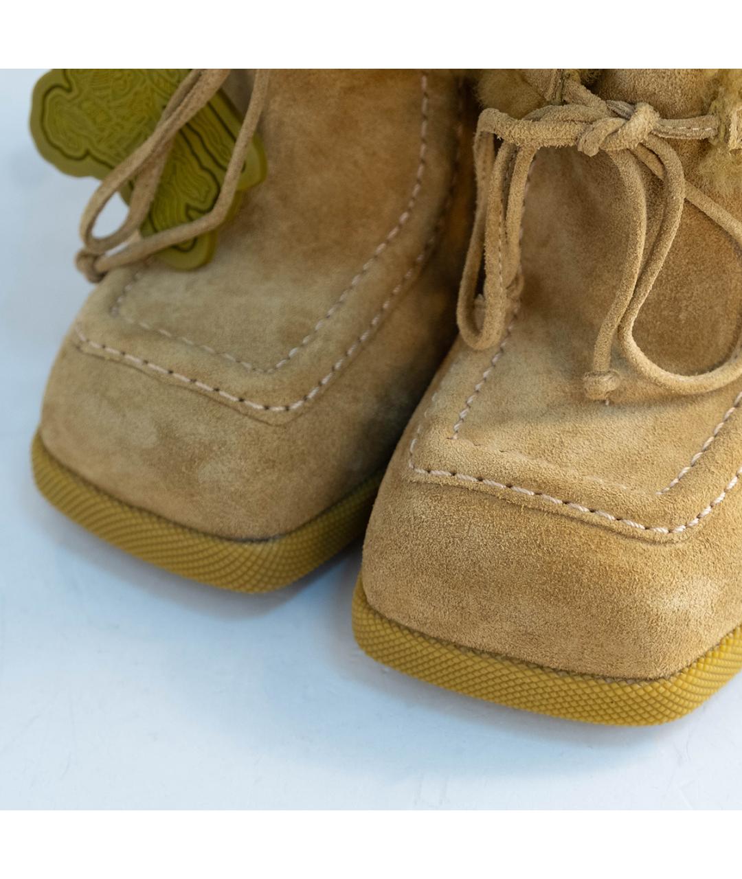 BURBERRY Горчичные замшевые мюли, фото 3