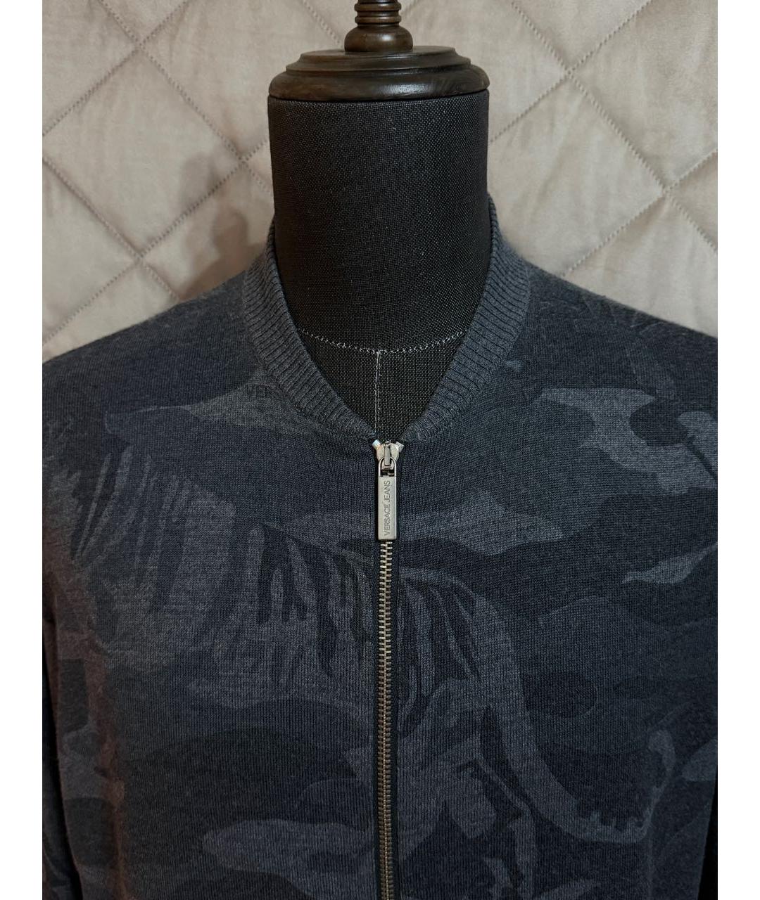 VERSACE JEANS COUTURE Серый кардиган, фото 4