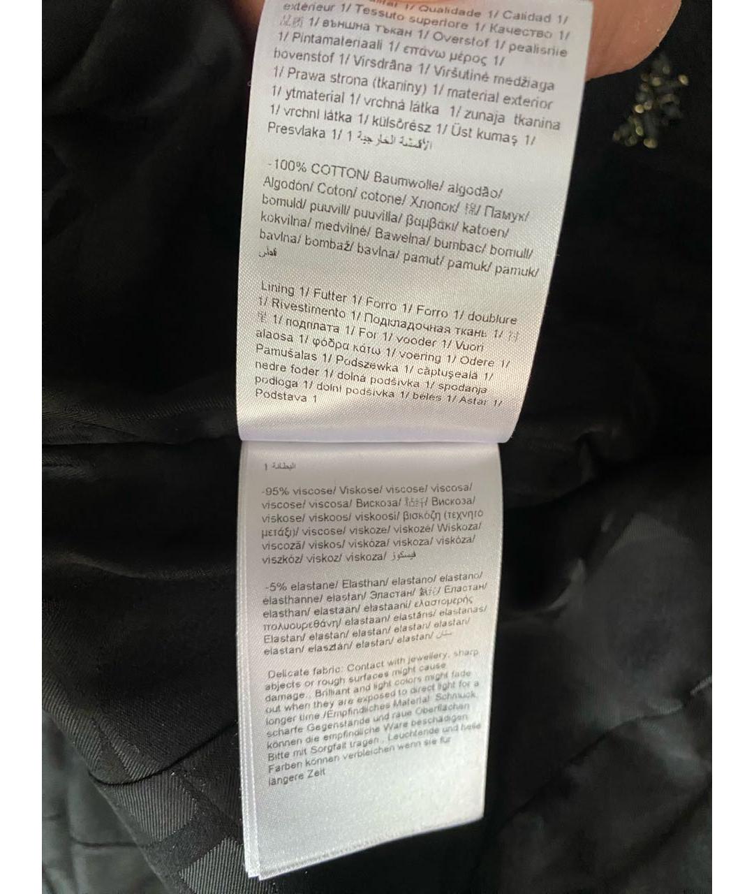 ESCADA Черный хлопковый жакет/пиджак, фото 5