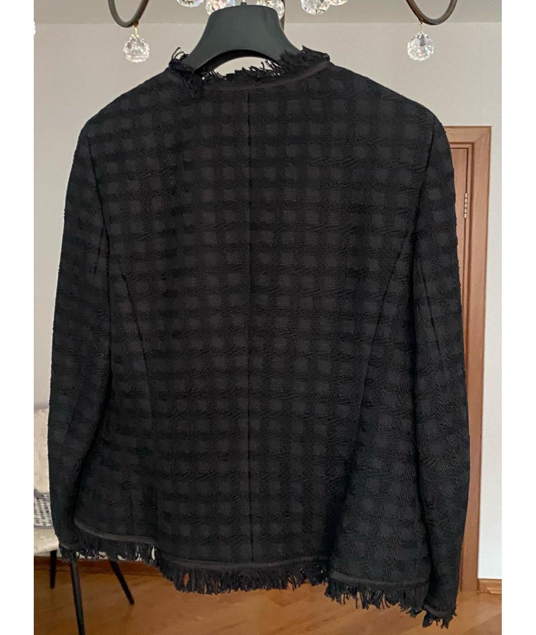 ESCADA Черный хлопковый жакет/пиджак, фото 2