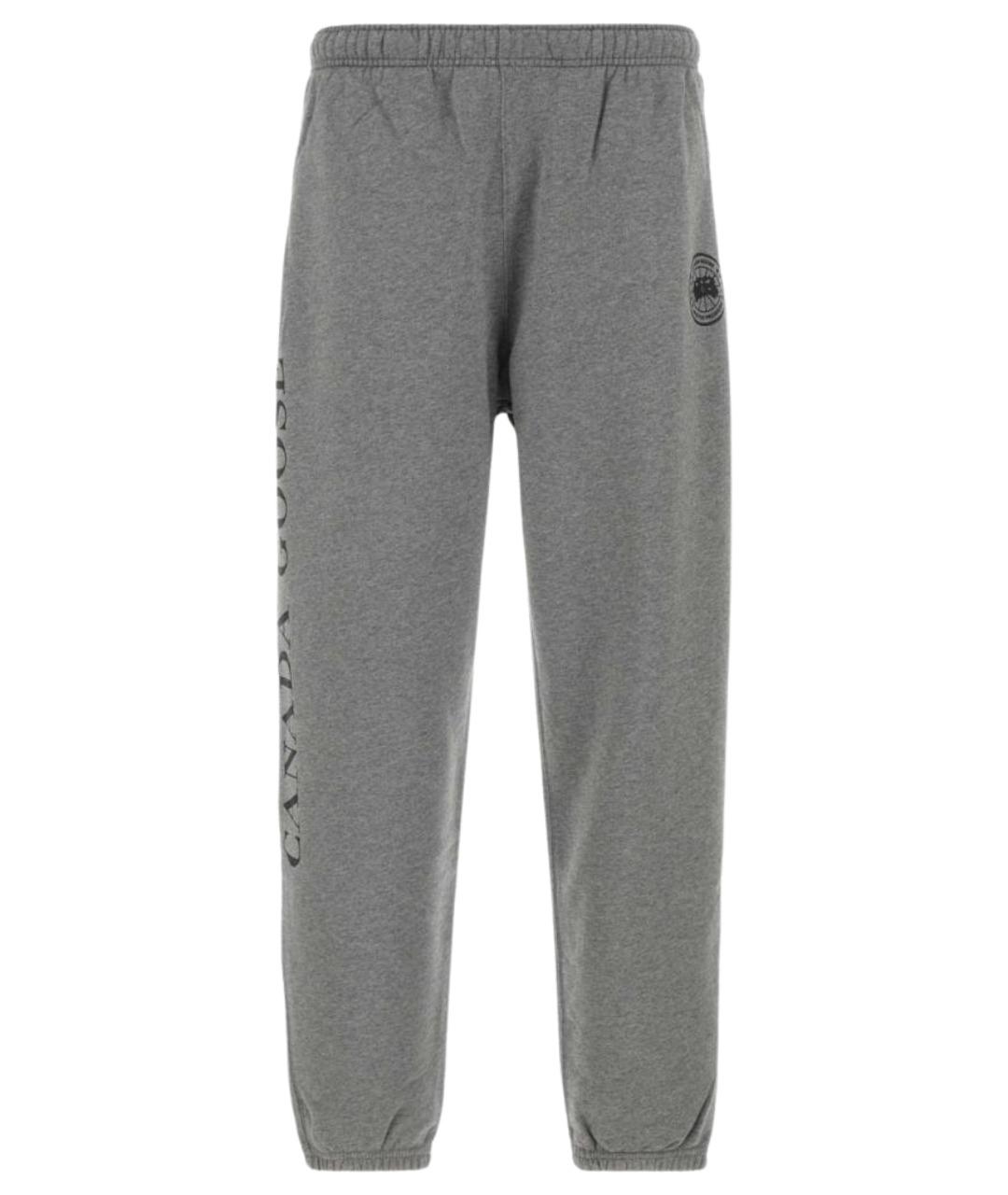 CANADA GOOSE Серые хлопковые повседневные брюки, фото 1