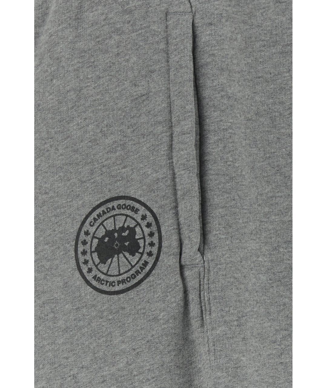 CANADA GOOSE Серые хлопковые повседневные брюки, фото 3
