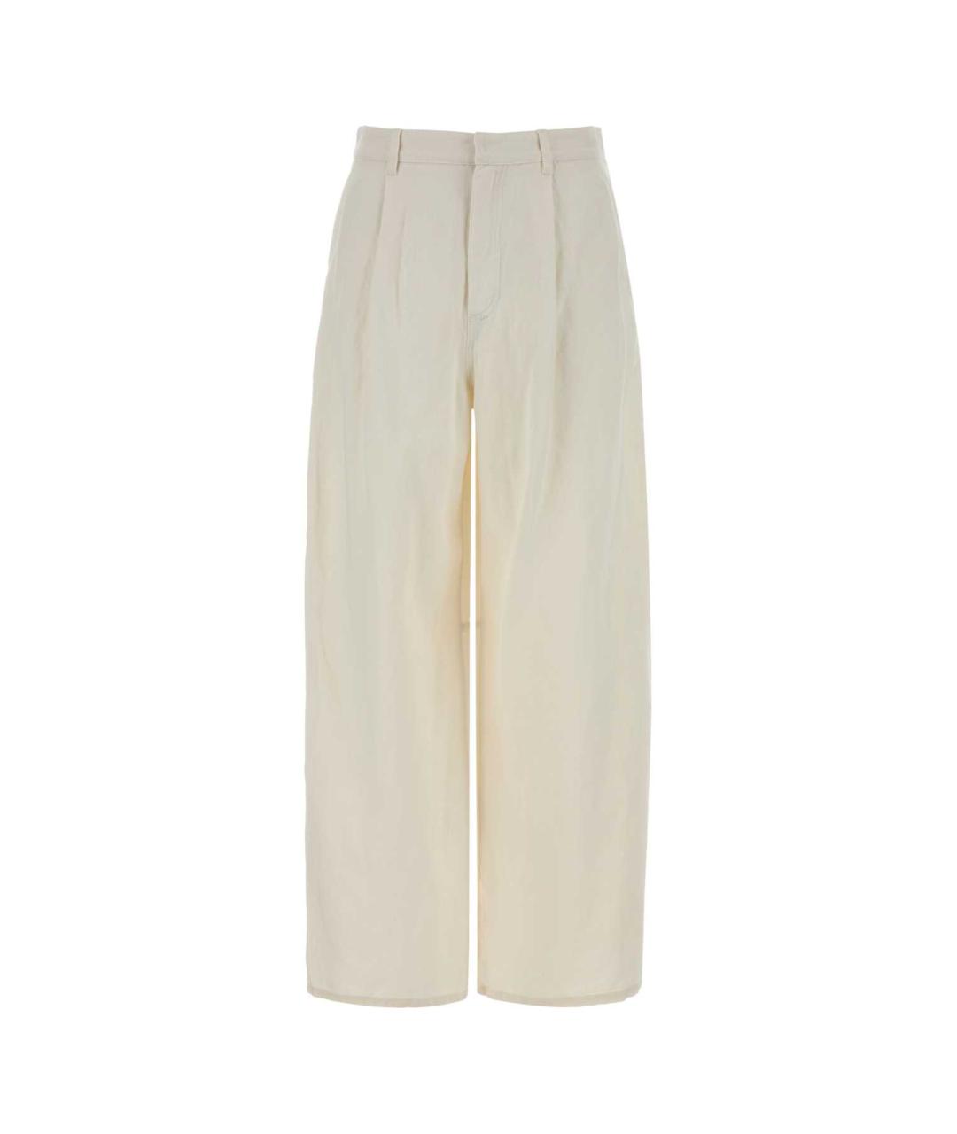 'S MAX MARA Белые прямые брюки, фото 1