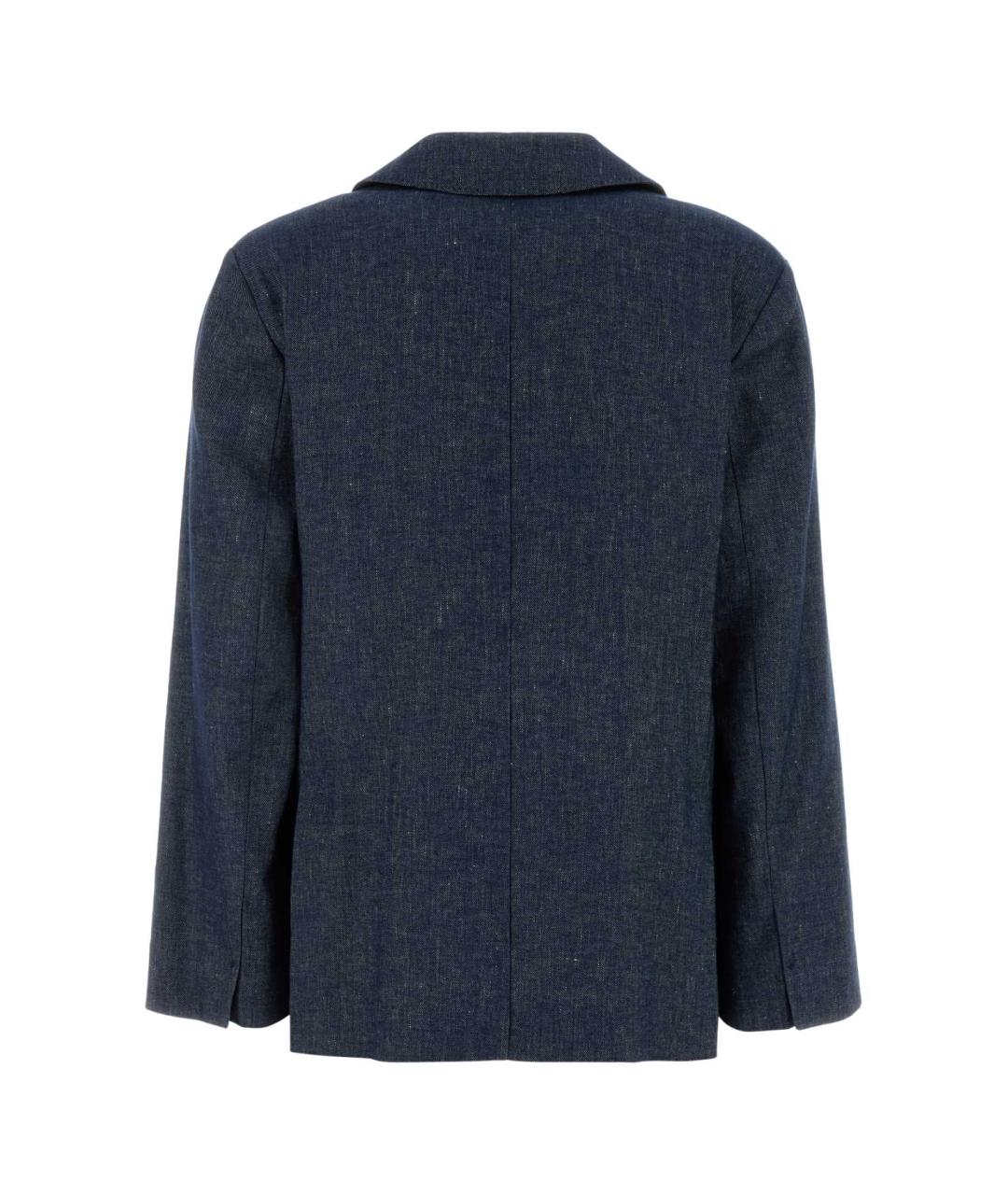 'S MAX MARA Синий хлопковый жакет/пиджак, фото 2