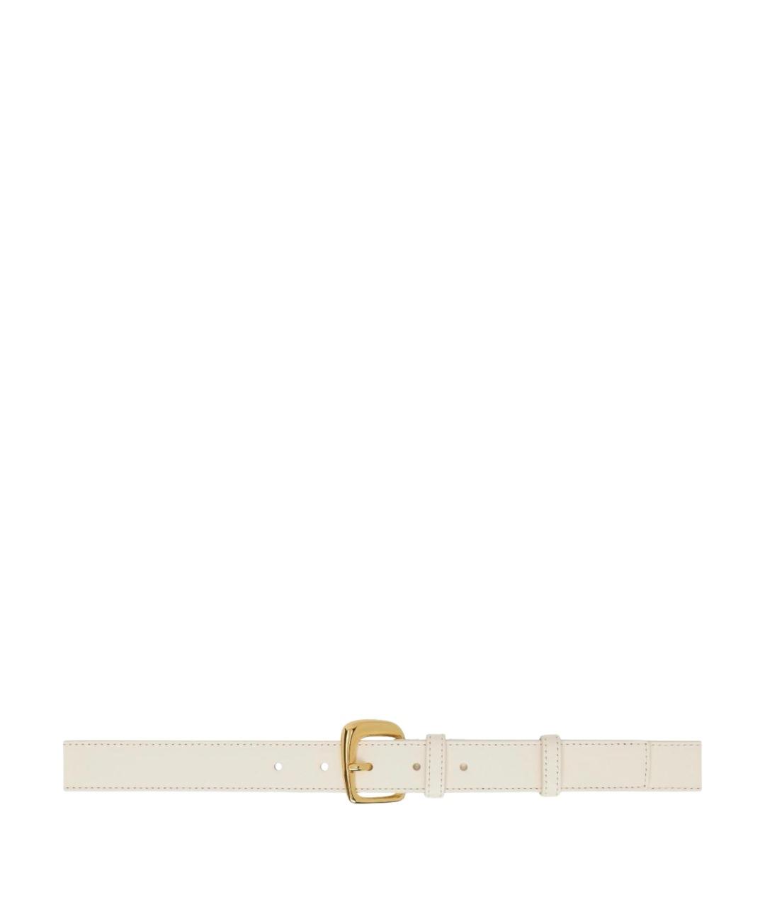 JACQUEMUS Бежевый кожаный ремень, фото 1