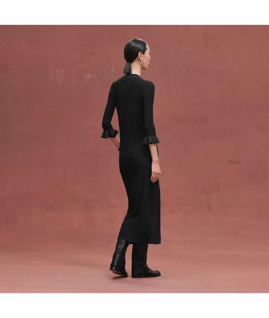 HERMES Черный шерстяной кардиган, фото 6