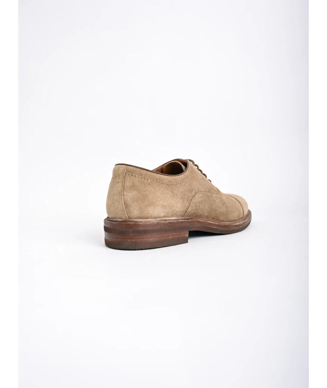 BRUNELLO CUCINELLI Оранжевое кожаные туфли, фото 4