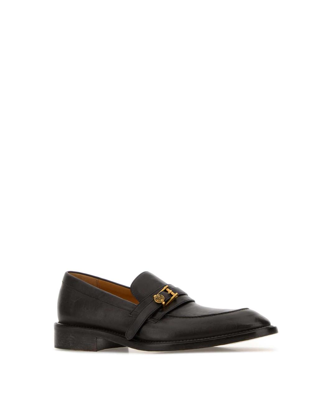 VERSACE Коричневые кожаные лоферы, фото 2