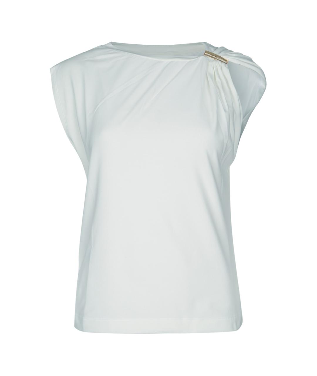 PINKO Белая хлопковая футболка, фото 1