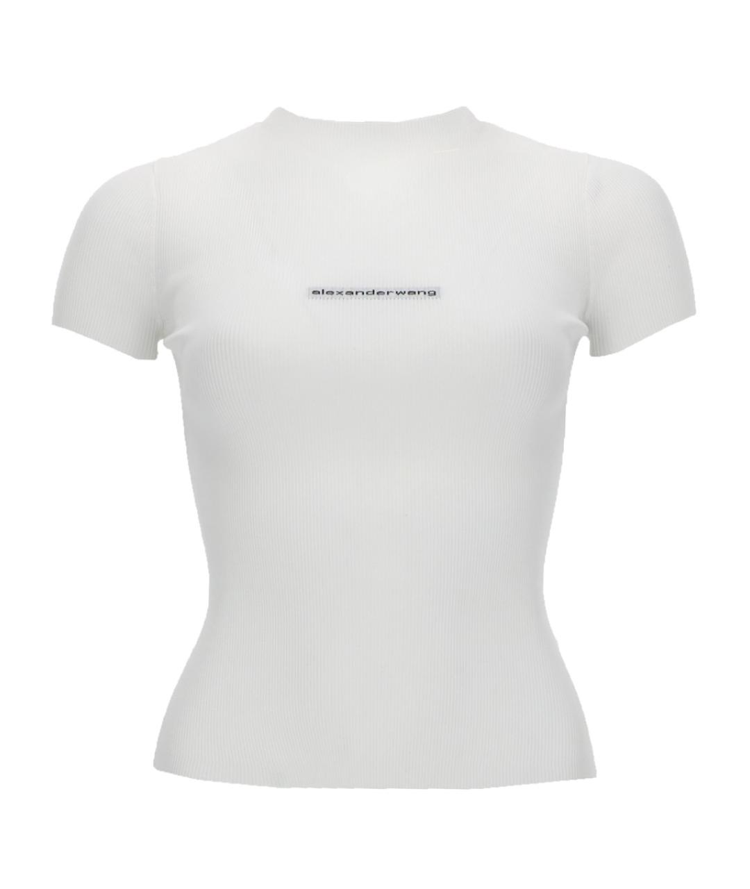 ALEXANDER WANG Белая полиамидовая футболка, фото 1