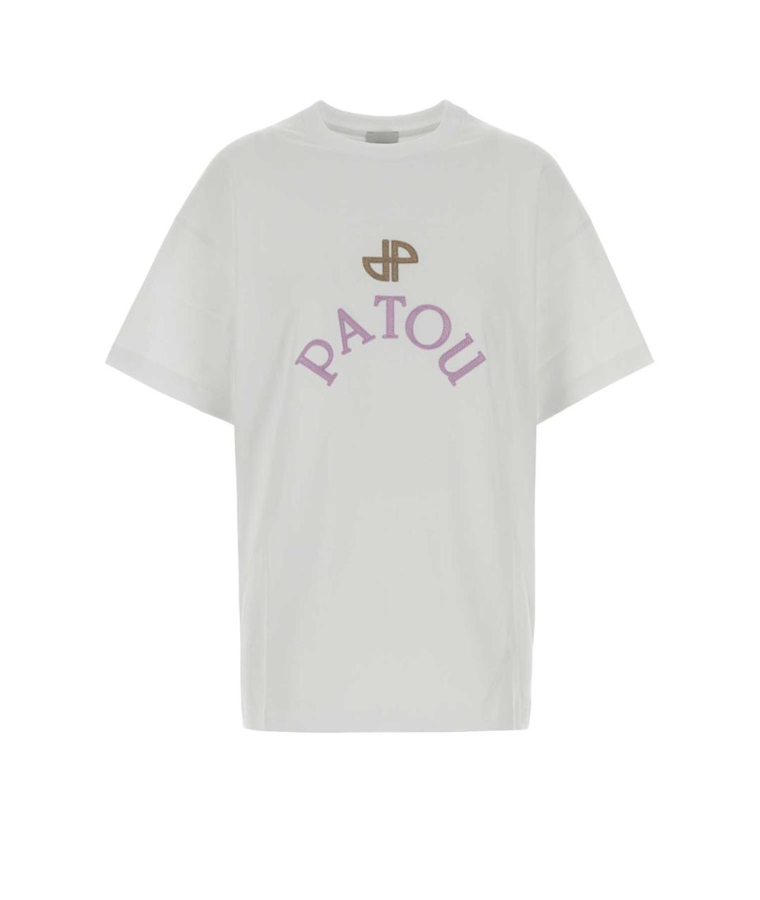 PATOU Белая хлопковая футболка, фото 1