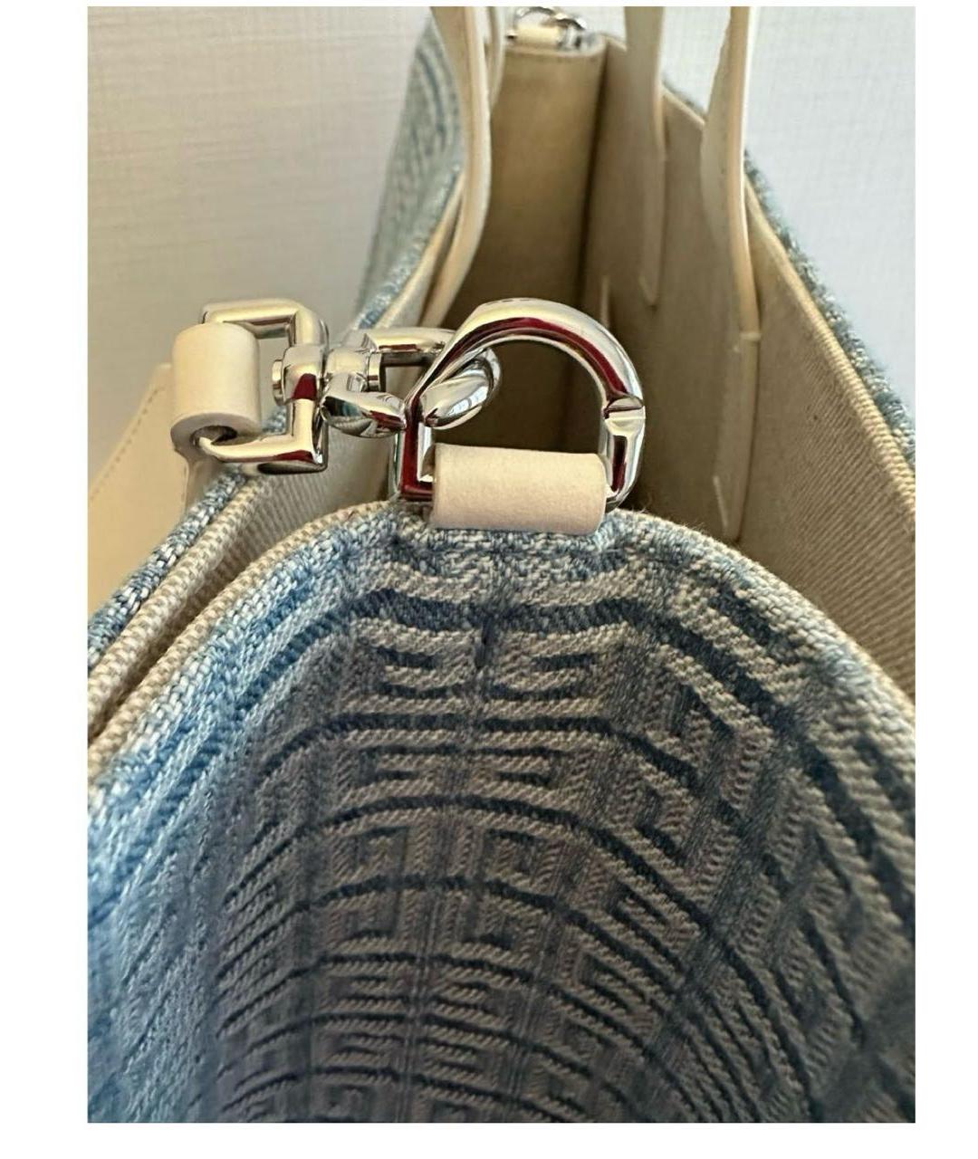 GIVENCHY Голубая деним сумка тоут, фото 6