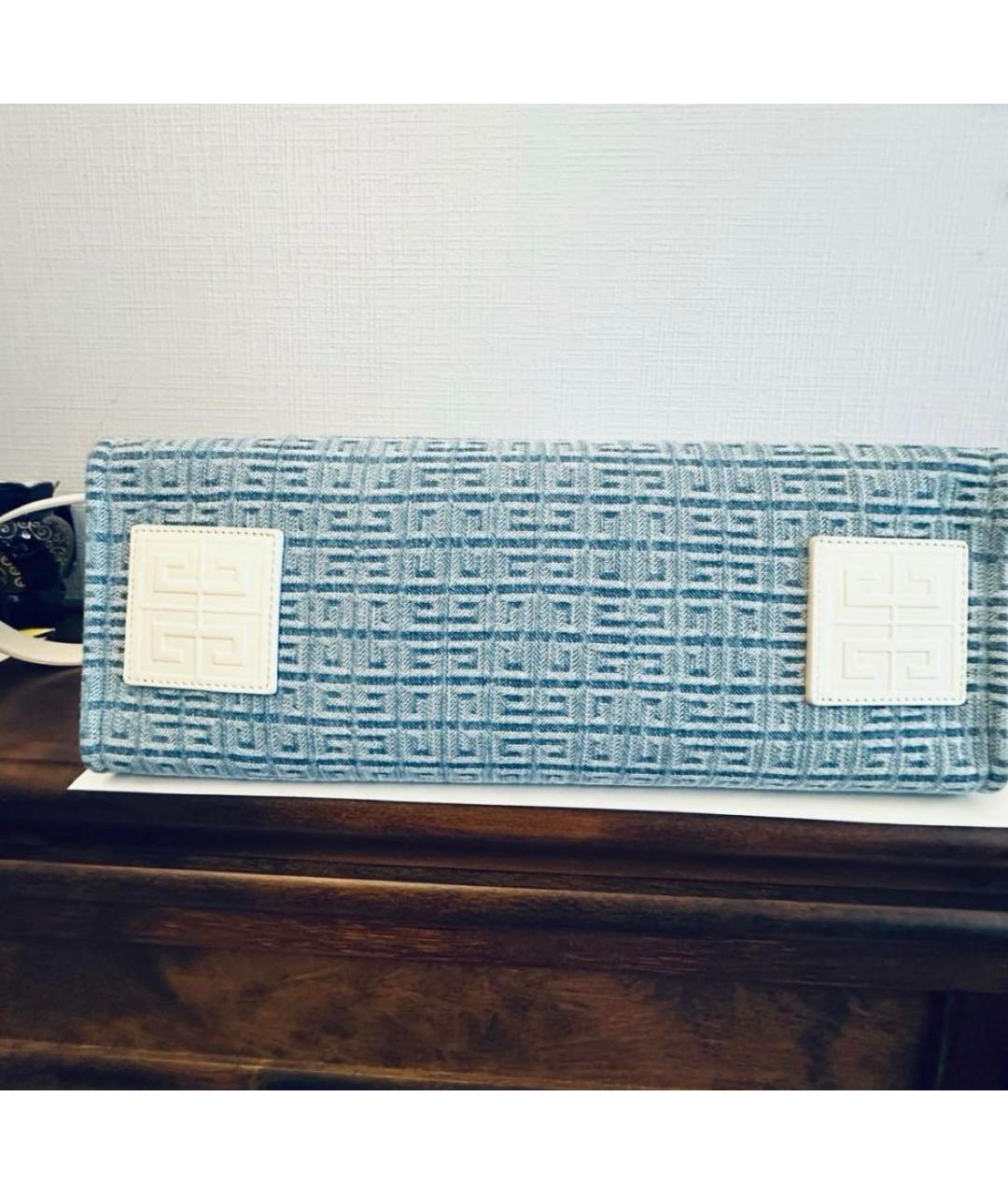 GIVENCHY Голубая деним сумка тоут, фото 7