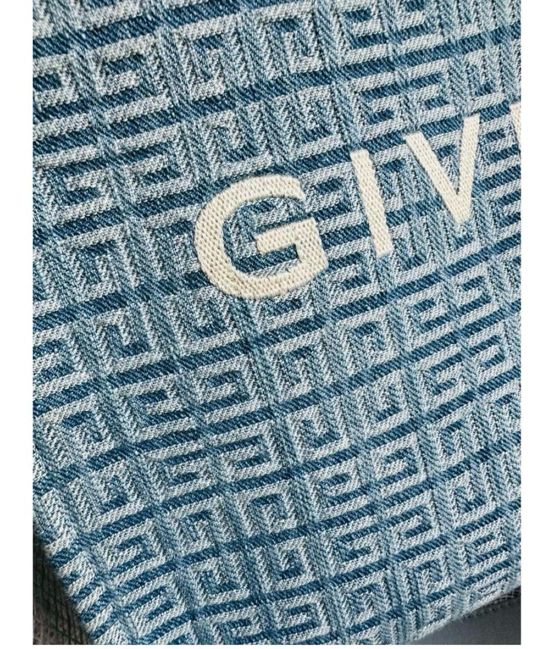 GIVENCHY Голубая деним сумка тоут, фото 5