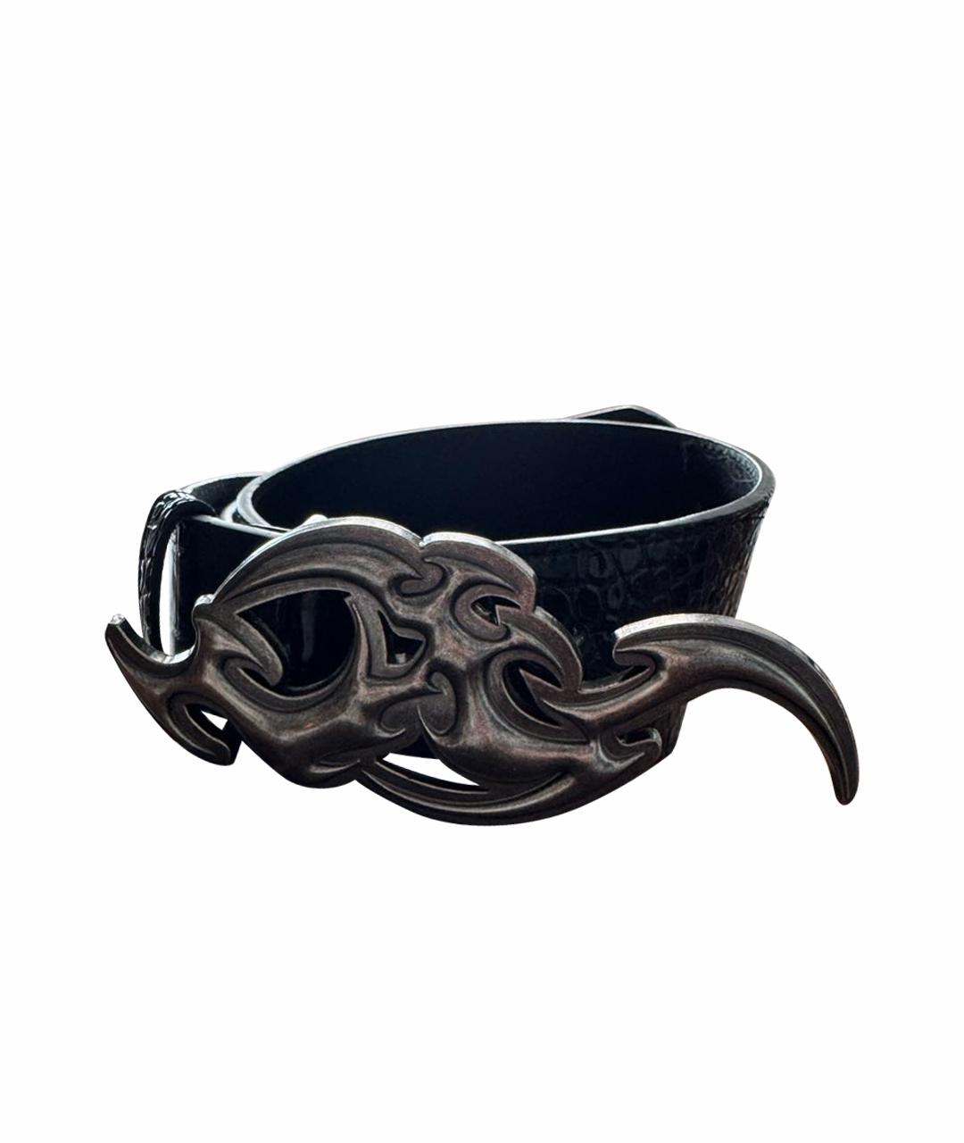 JADED LONDON Черный кожаный ремень, фото 1