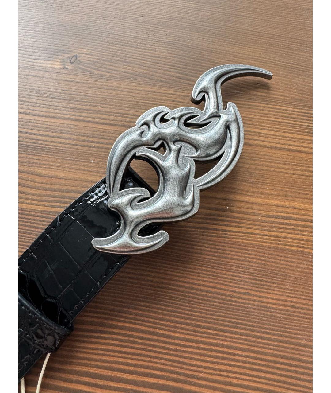 JADED LONDON Черный кожаный ремень, фото 2