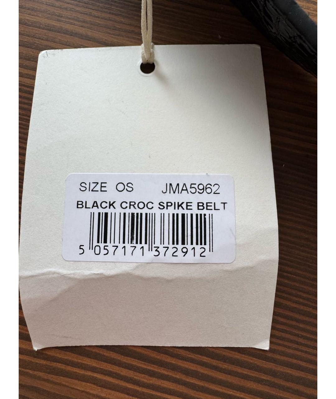 JADED LONDON Черный кожаный ремень, фото 4