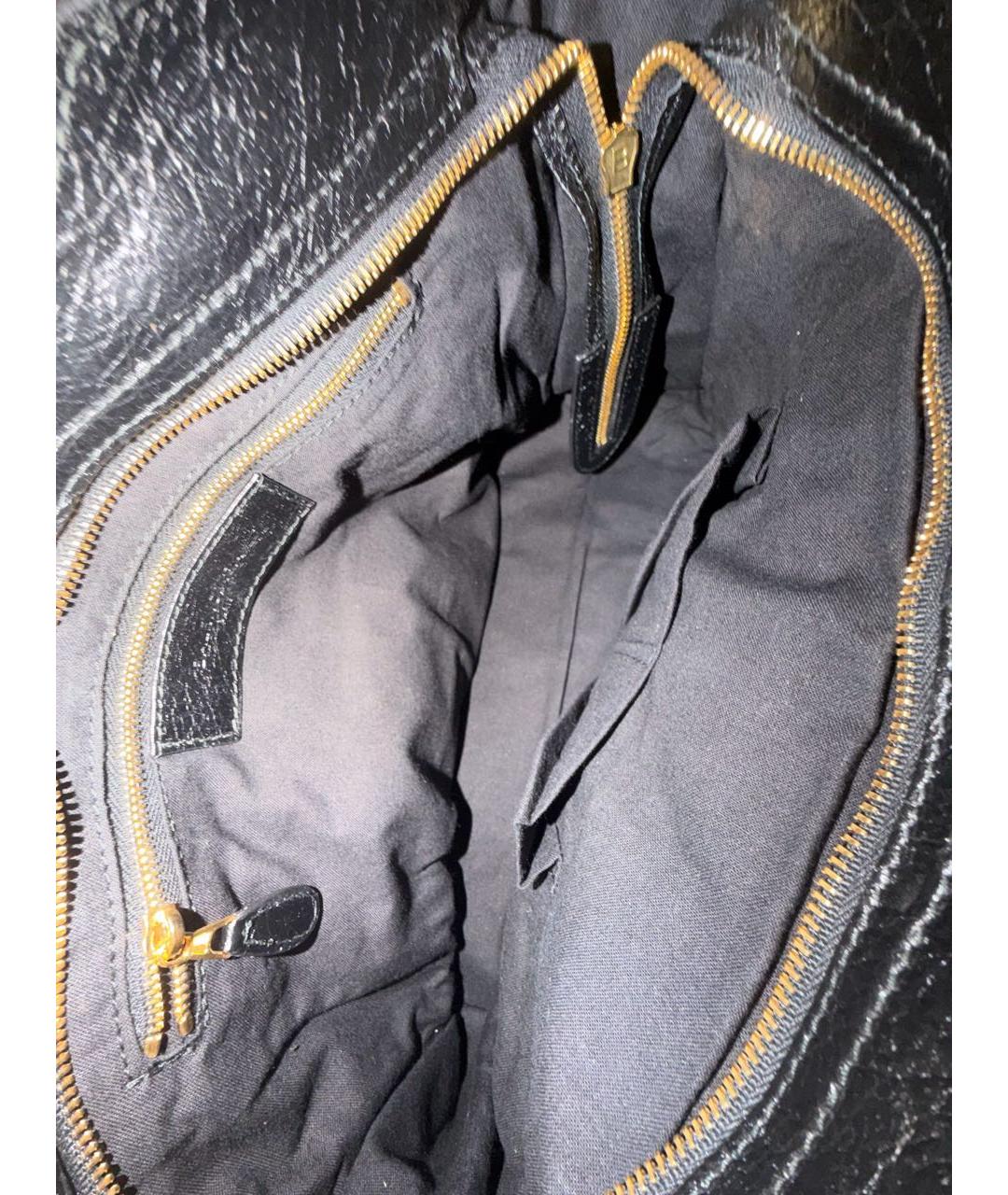 BALENCIAGA Черная кожаная сумка через плечо, фото 4