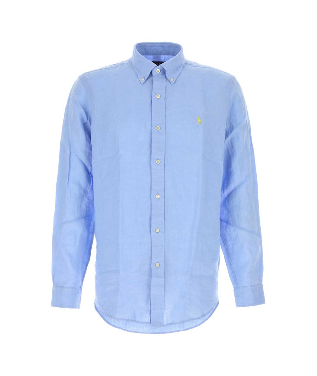 POLO RALPH LAUREN Голубая хлопковая кэжуал рубашка, фото 1
