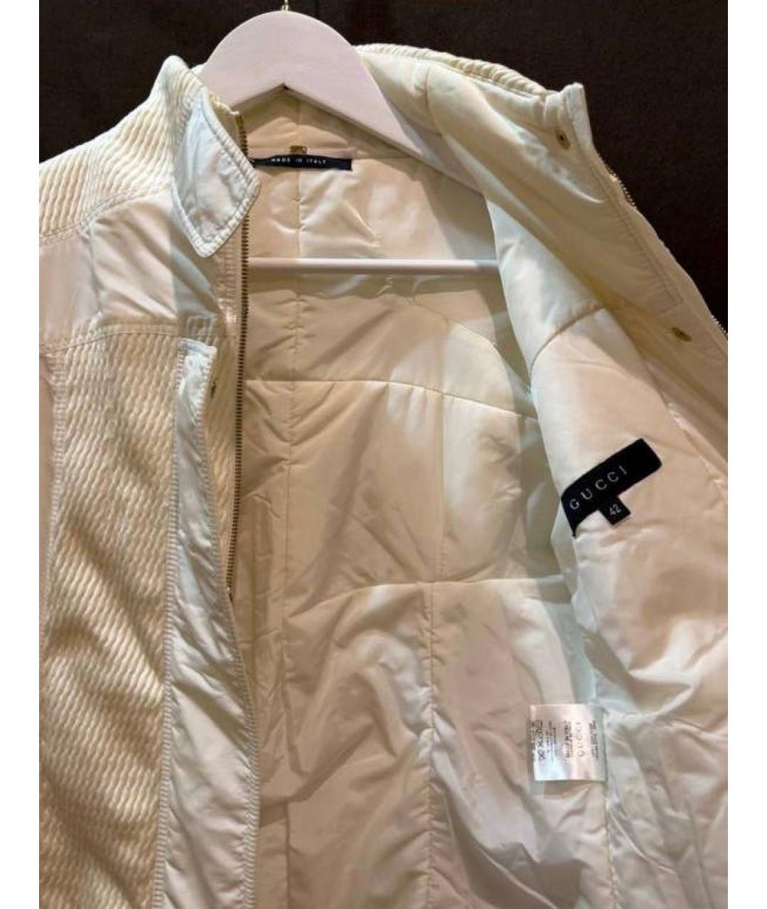 GUCCI Белая полиамидовая куртка, фото 3