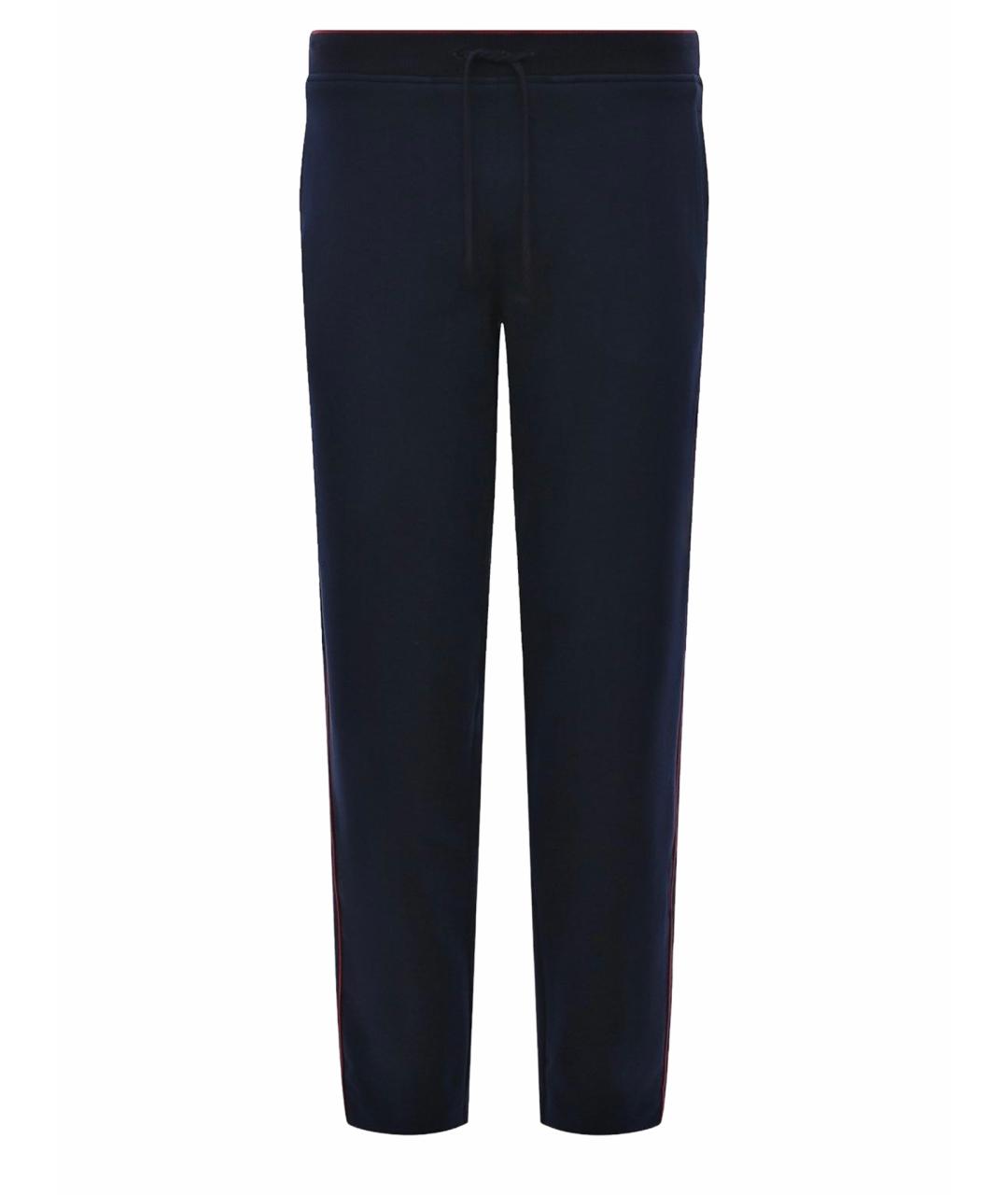 BRIONI Темно-синие хлопковые повседневные брюки, фото 1