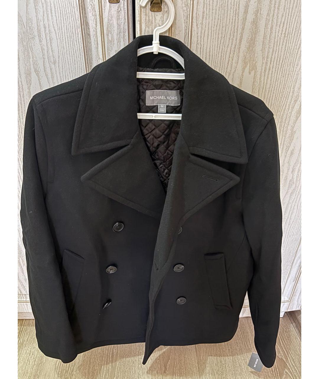 MICHAEL KORS Черное кашемировое пальто, фото 5