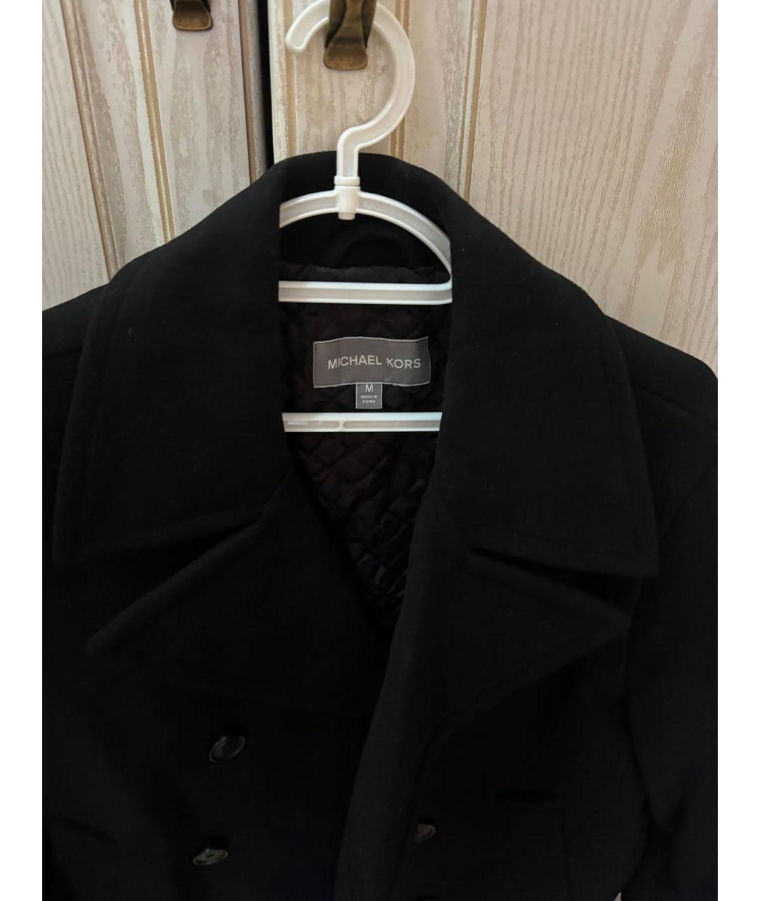 MICHAEL KORS Черное кашемировое пальто, фото 3