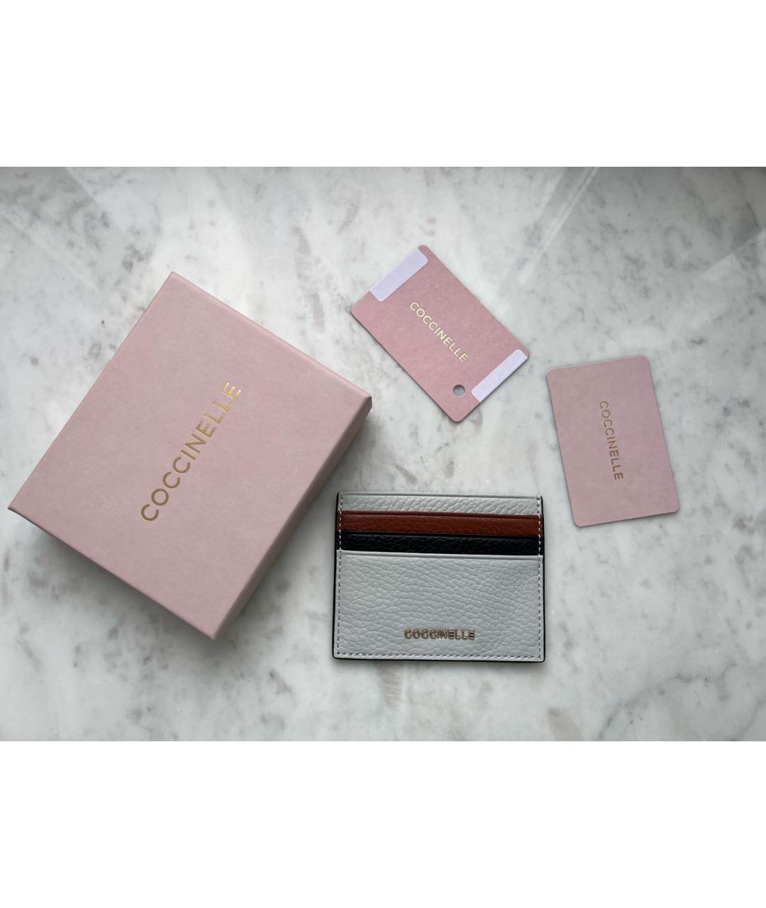 COCCINELLE Белый кожаный кардхолдер, фото 3