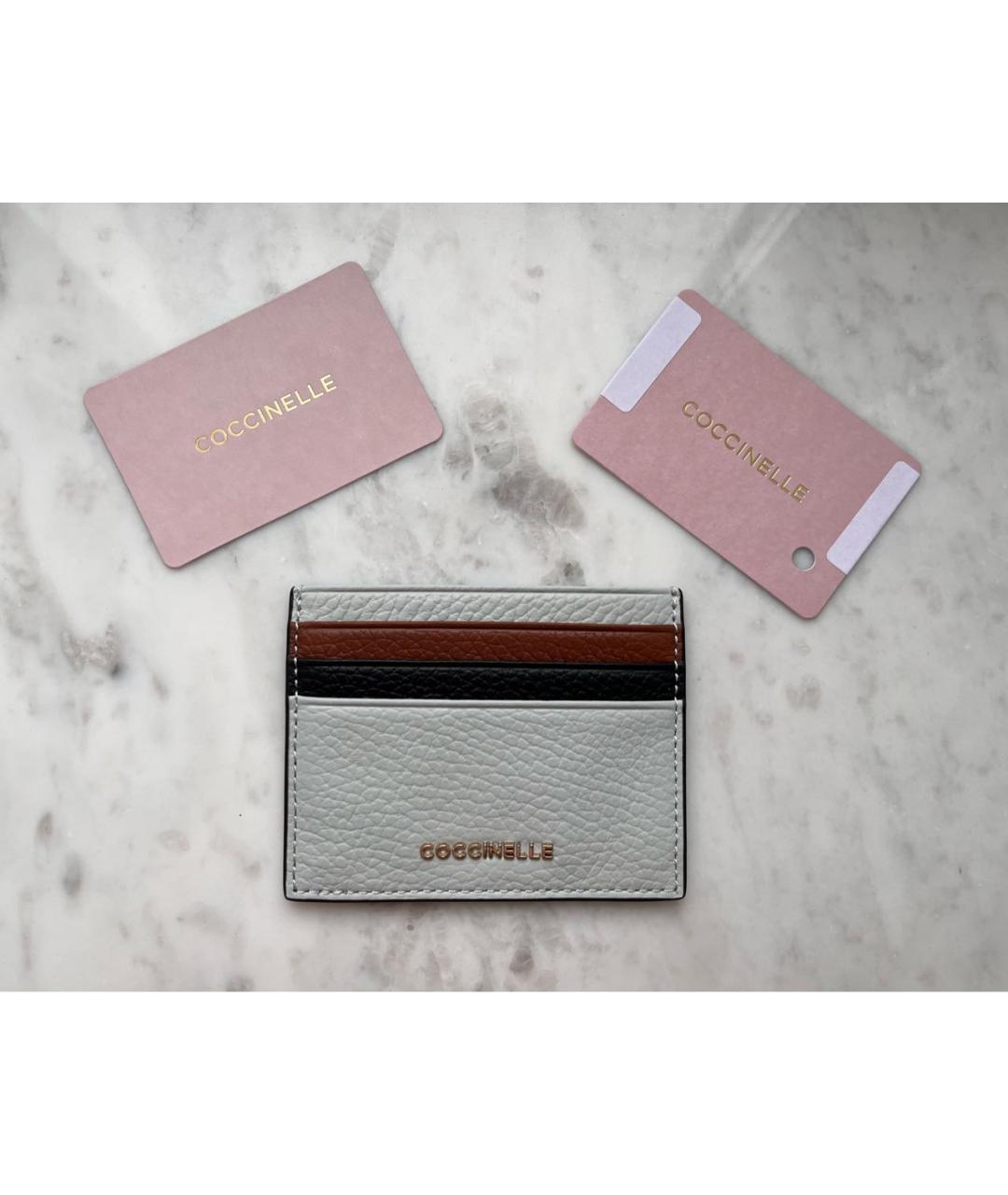 COCCINELLE Белый кожаный кардхолдер, фото 4
