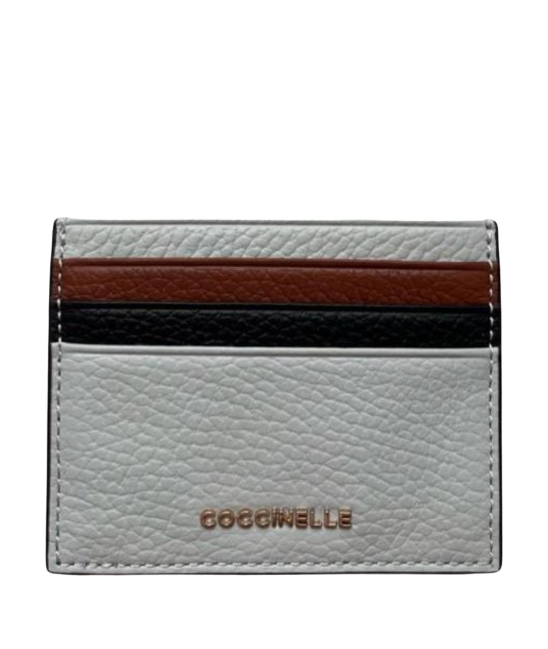 COCCINELLE Белый кожаный кардхолдер, фото 1