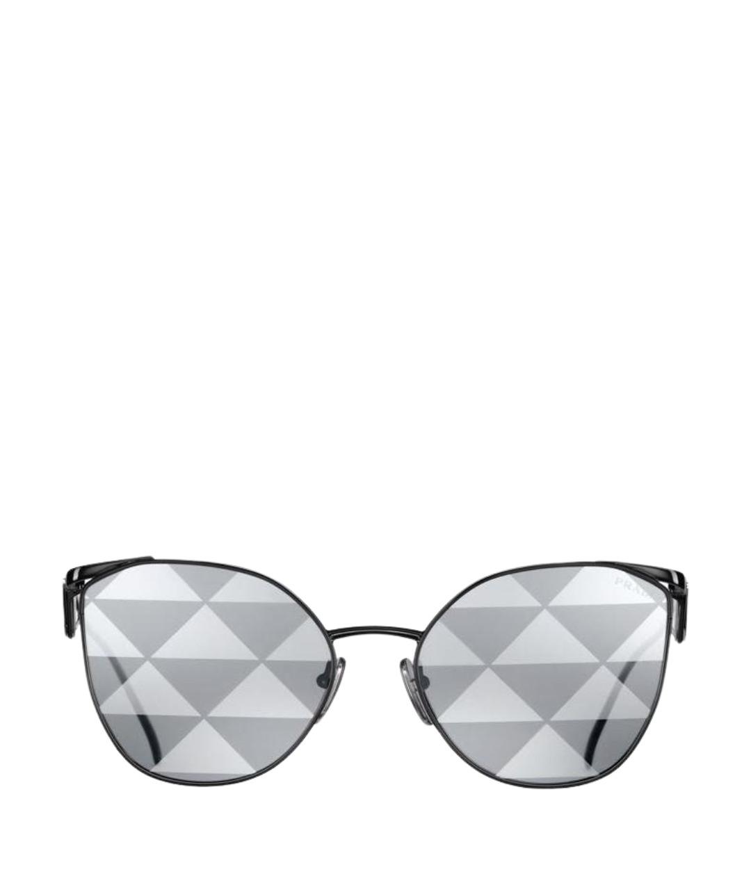PRADA Черные пластиковые солнцезащитные очки, фото 1