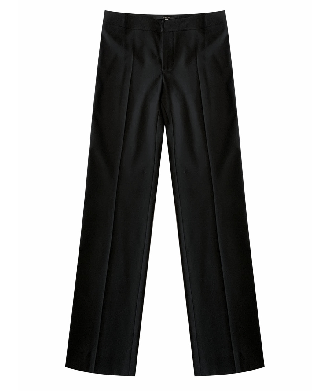 GIANFRANCO FERRE Черные полиэстеровые прямые брюки, фото 1