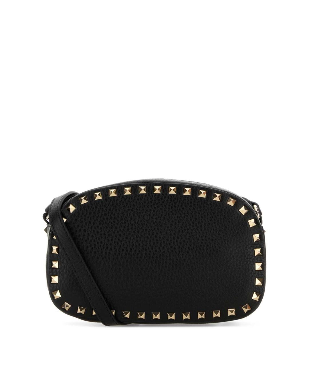 VALENTINO Черная кожаная сумка через плечо, фото 1