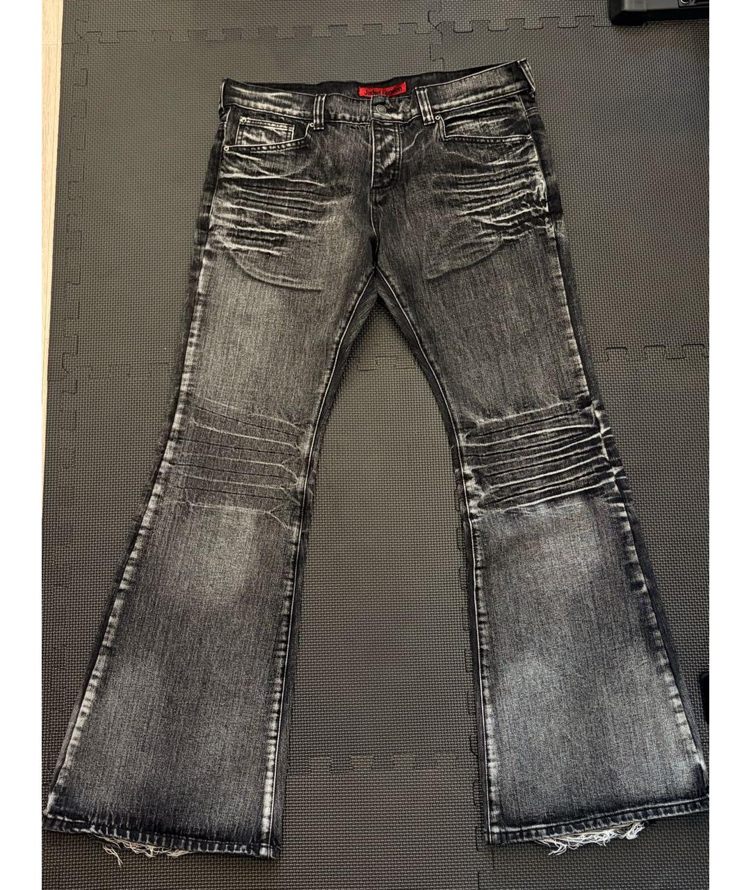 JADED LONDON Антрацитовые хлопковые джинсы, фото 8