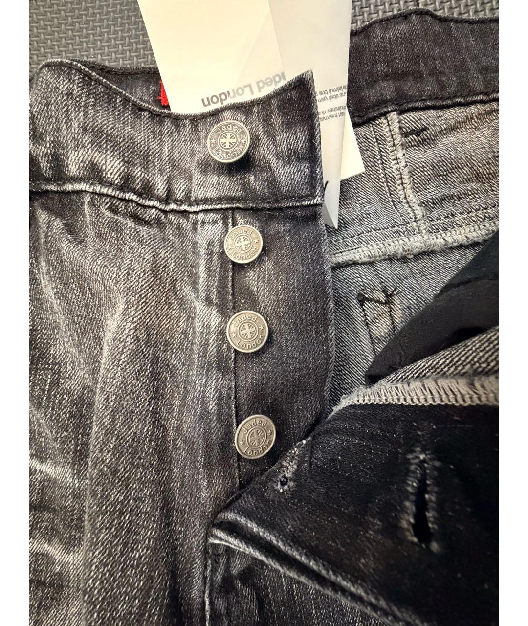 JADED LONDON Антрацитовые хлопковые джинсы, фото 3