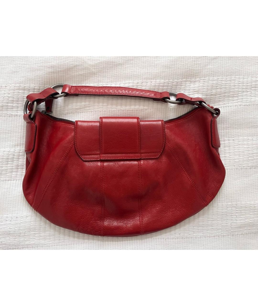 BALLY Красная кожаная сумка через плечо, фото 8