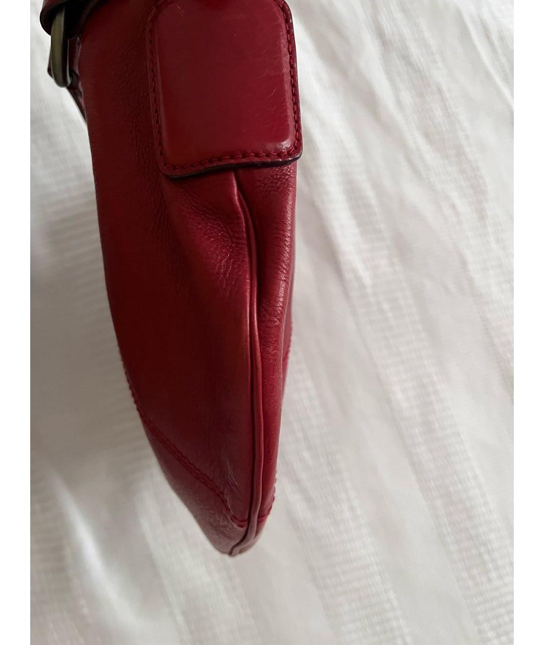 BALLY Красная кожаная сумка через плечо, фото 4