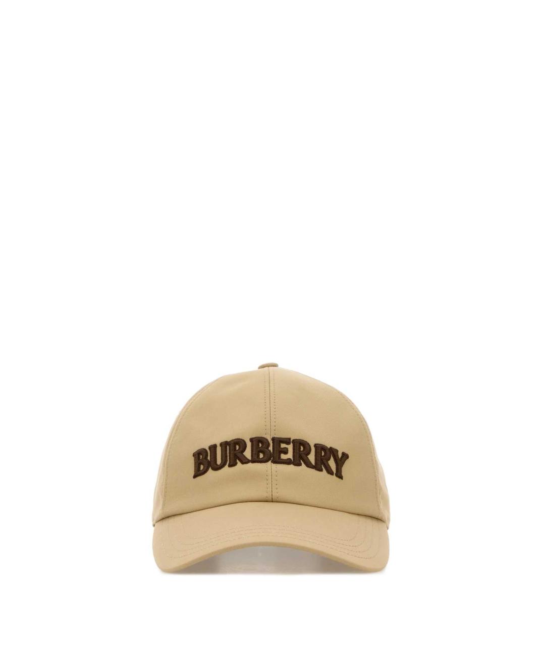 BURBERRY Бежевая хлопковая кепка, фото 1
