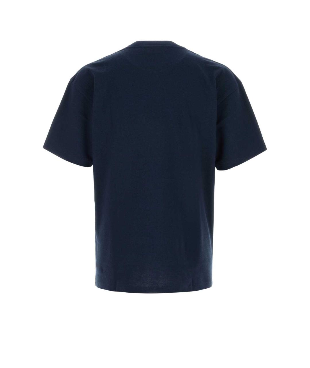 SAINT LAURENT Синяя хлопковая футболка, фото 2